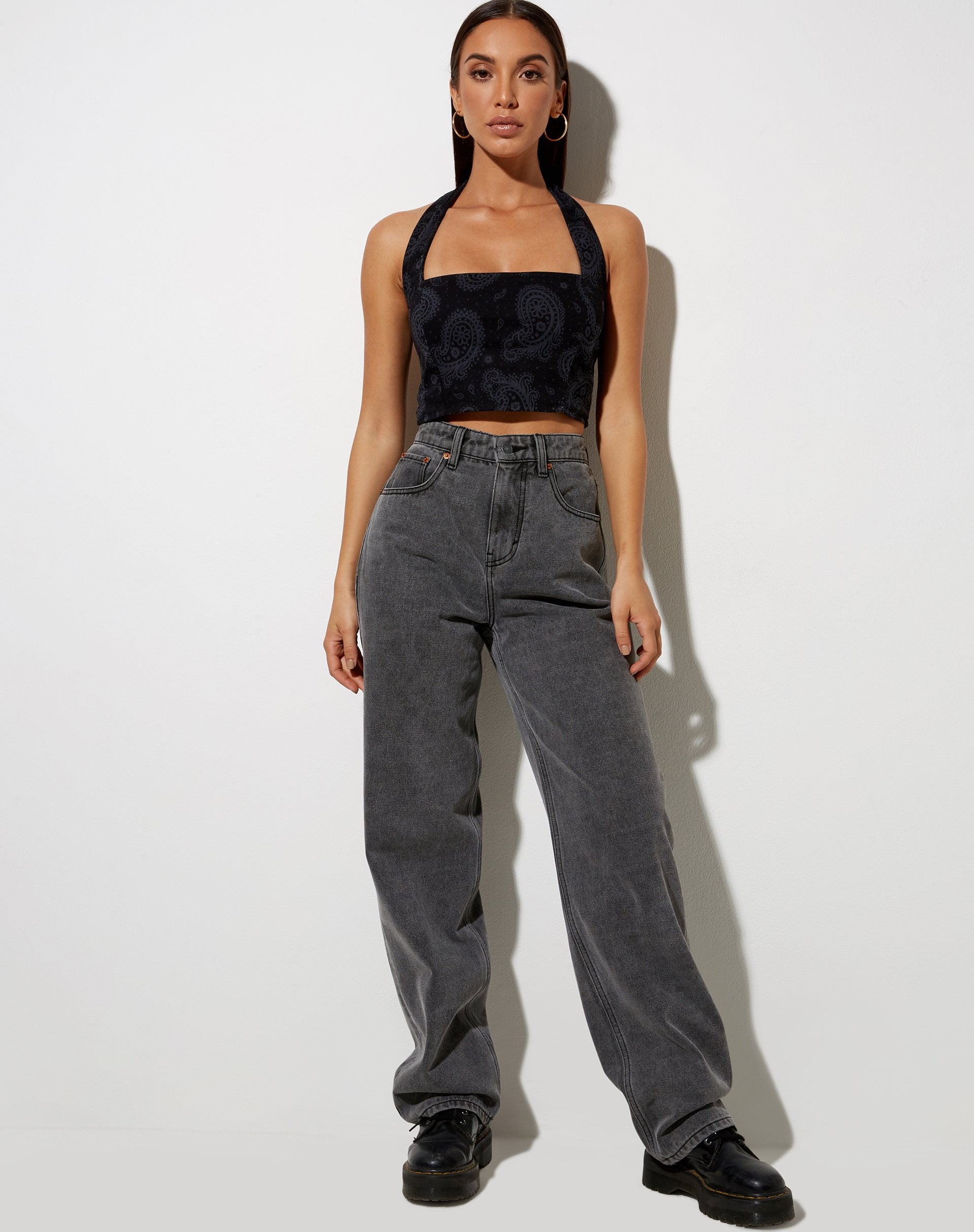 Imagen de Sisia Crop Top en Persian Night Negro