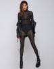 Imagen de Sita Unitard en Red Cristal Negro