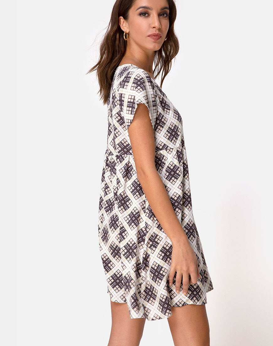 Vestido Skibbie Babydoll a cuadros Kate