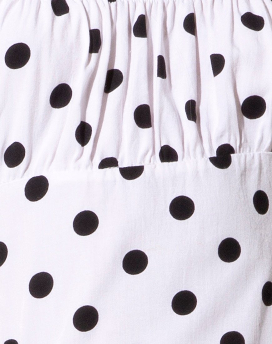 Imagen de Varie Mini Dress in 80s Polka White