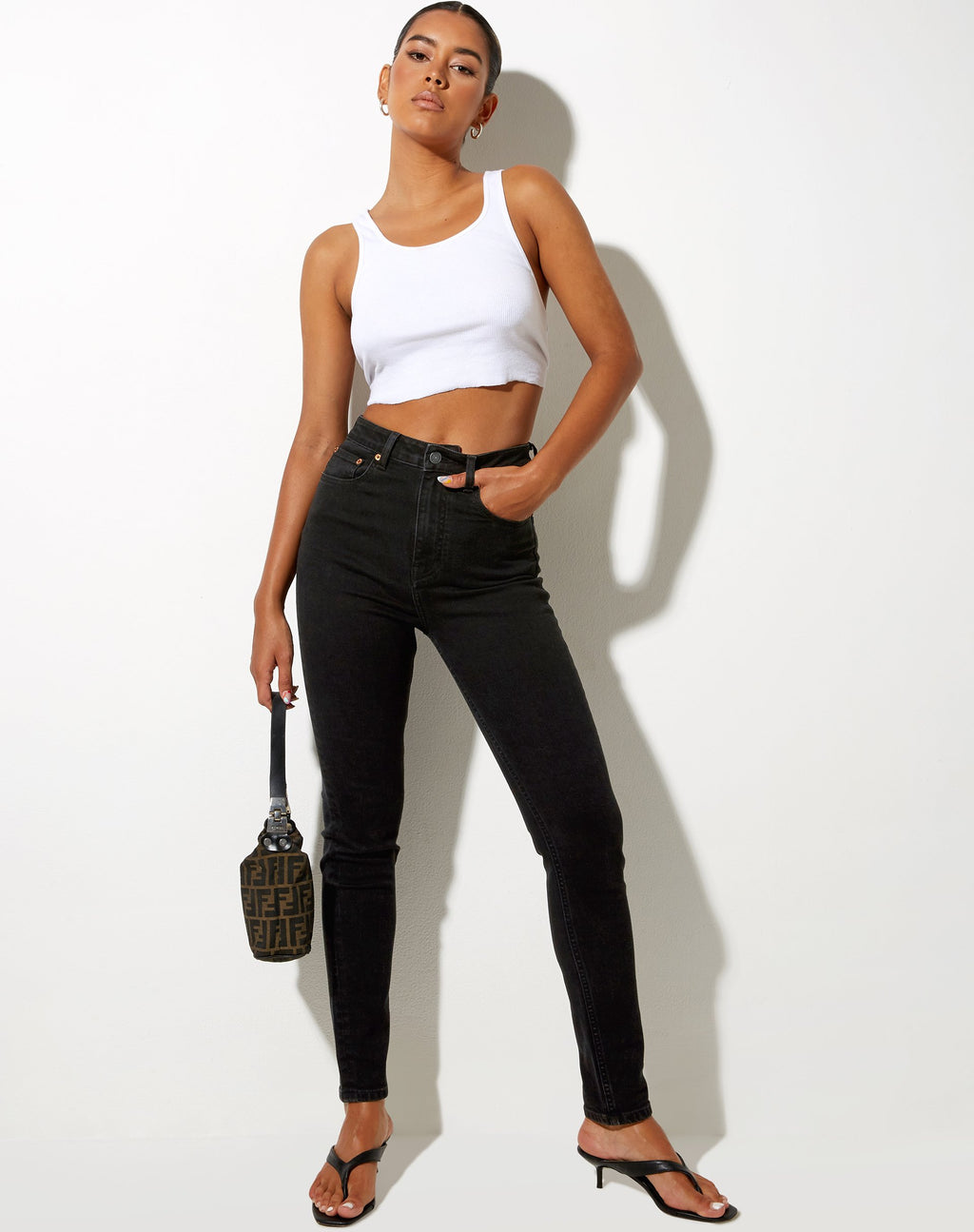 Vaqueros slim negros