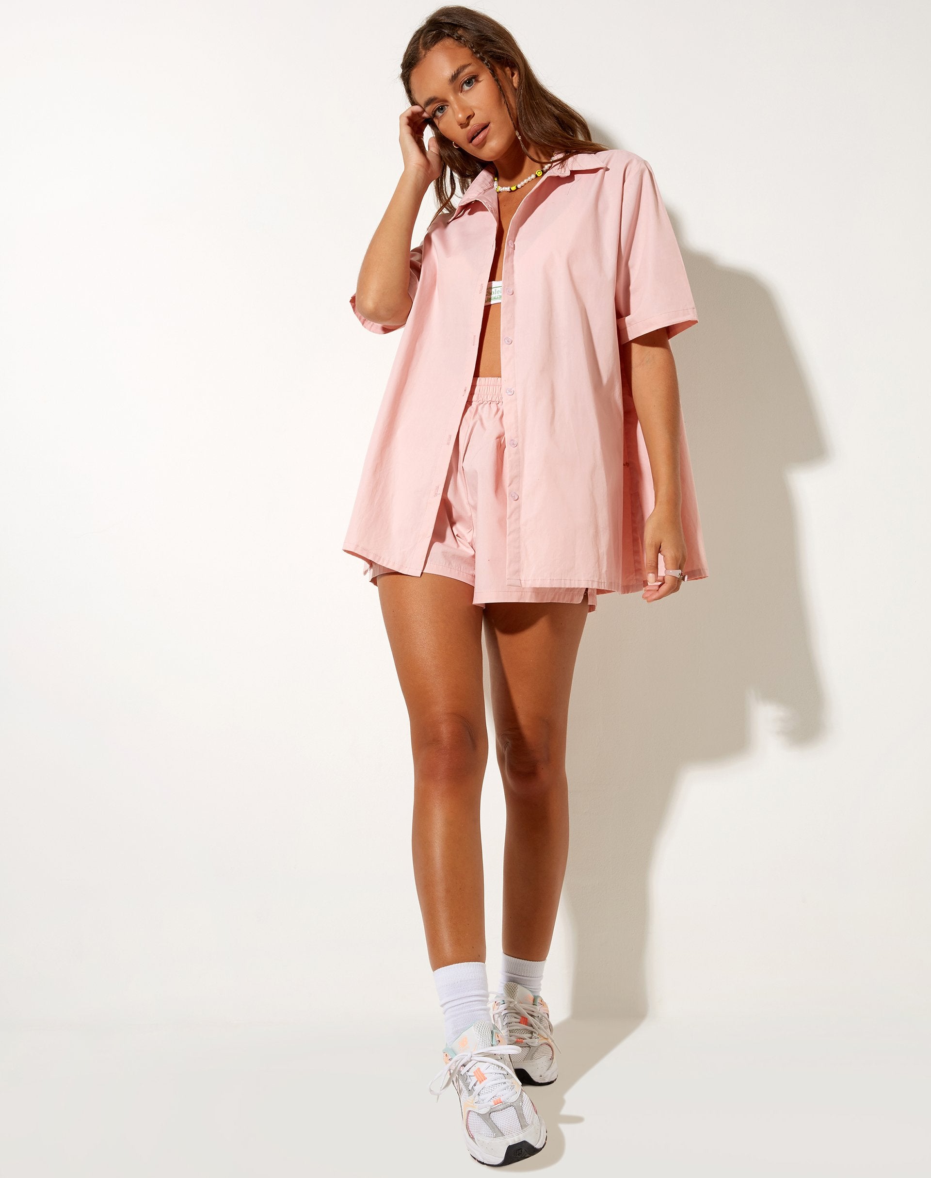 Imagen de Lala Short en Popelina Rosa Lady Take It Easy