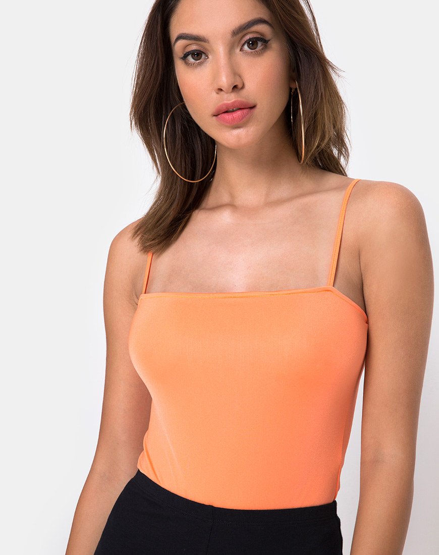 Corpiño Sol en naranja fluorescente