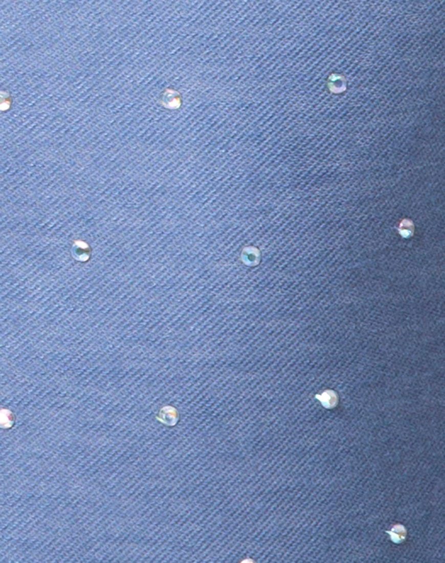 Imagen de Solemo Corpiño en Denim Azul Hot Fix