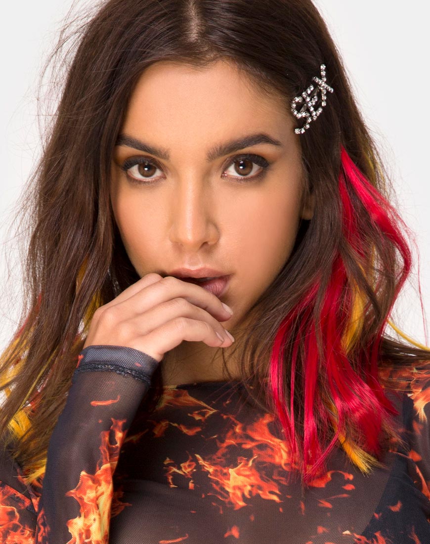Extensión de pelo en rojo rebelde de The Unicorn Glow
