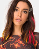 Imagen de Extensión de Cabello en Naranja Llama Quemada de The Unicorn Glow