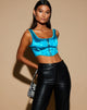 Imagen de Elci Corset Top en Spandex Azul