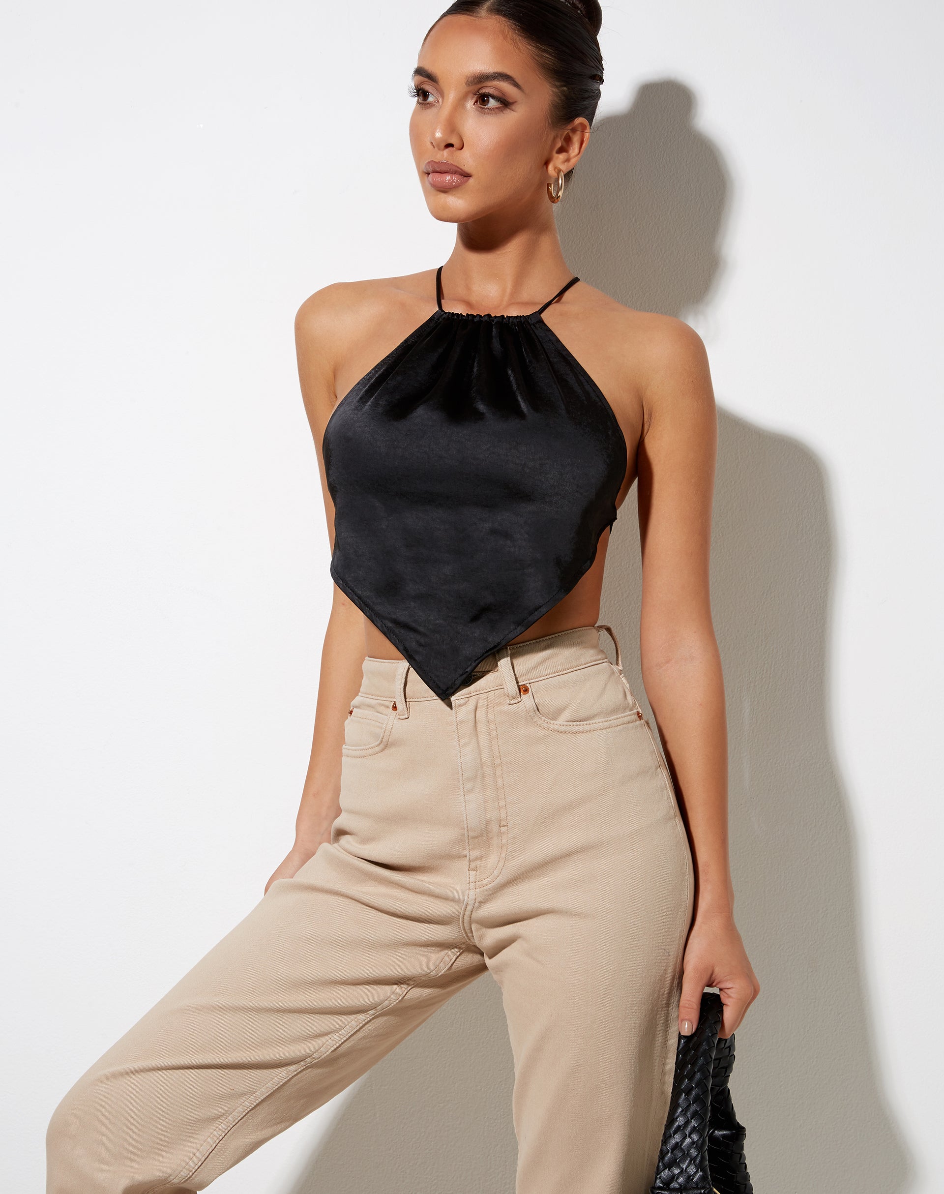 Imagen de Spence Top en negro satinado