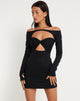 Imagen del minivestido Stella en Twinset negro