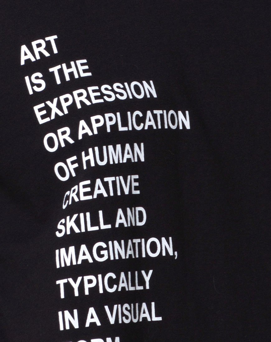 Image of Vestido Camiseta Step Hem Art Expression Oversized