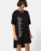 Image of Vestido Camiseta Step Hem Art Expression Oversized