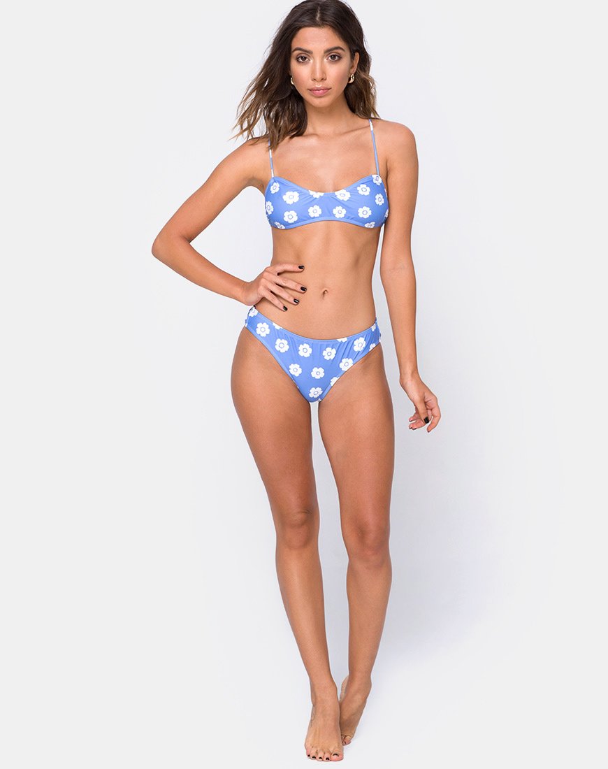 Braguita de bikini Stevie en estampado de margaritas