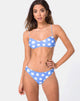 Imagen del sujetador de bikini Stevie en estampado de margaritas