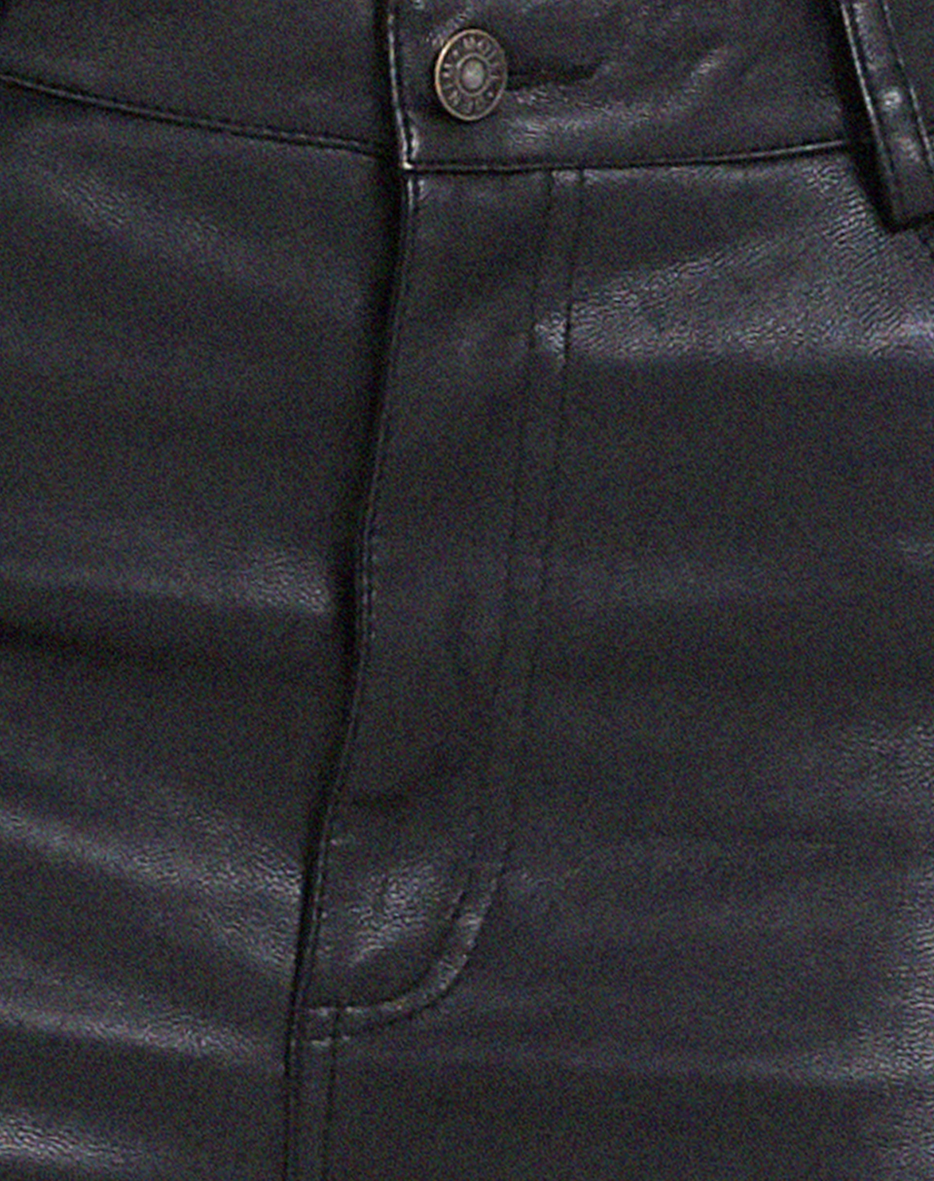 Pantalón ancho Zova de pu negro
