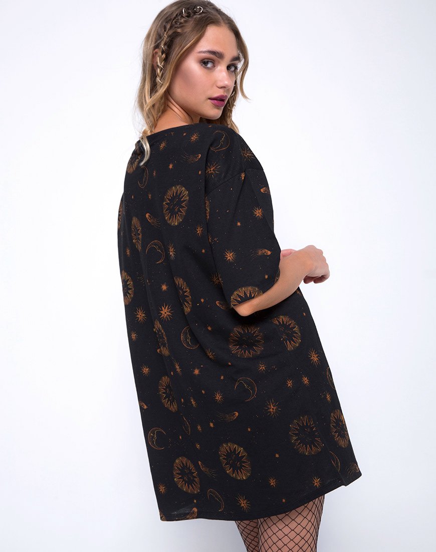 Vestido Sunjass Swing en negro celeste
