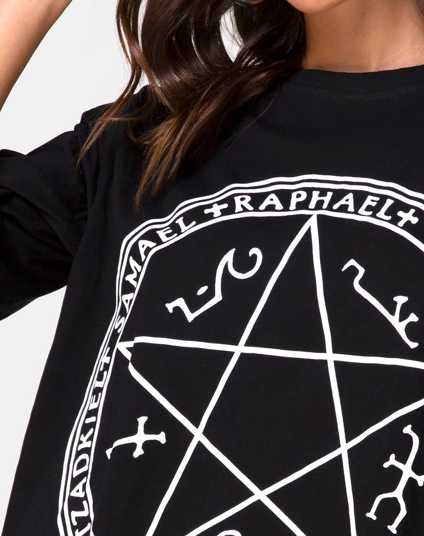 Imagen de Sunny Kiss Tee in Black Devil Trap