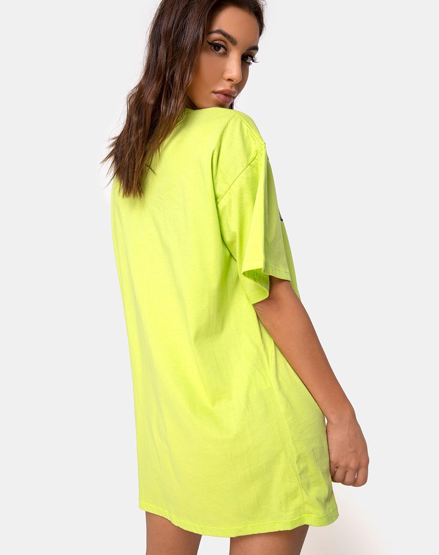 Imagen de Sunny Kiss Tee in Lime with Cherub
