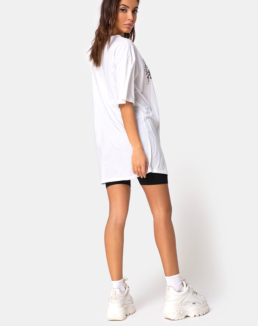 Imagen de Sunny Kiss Tee in White with Cherub