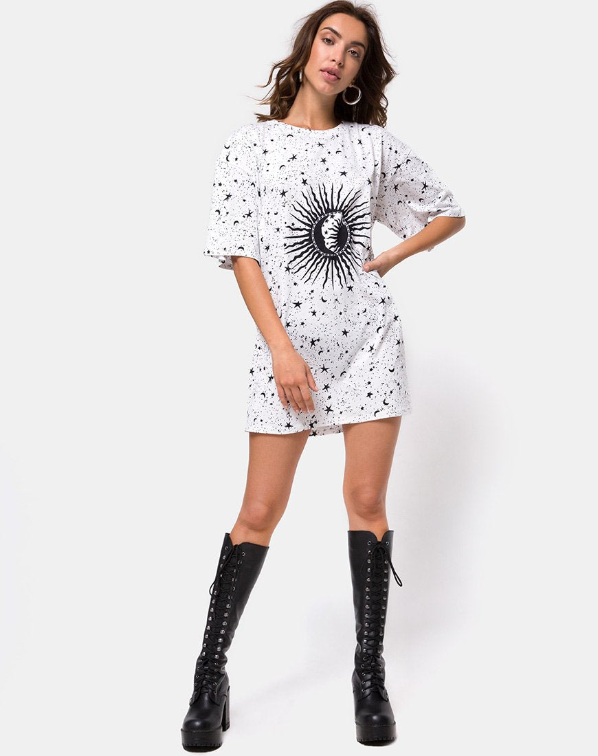 Imagen de Sunny Kiss Tee in White Cosmo