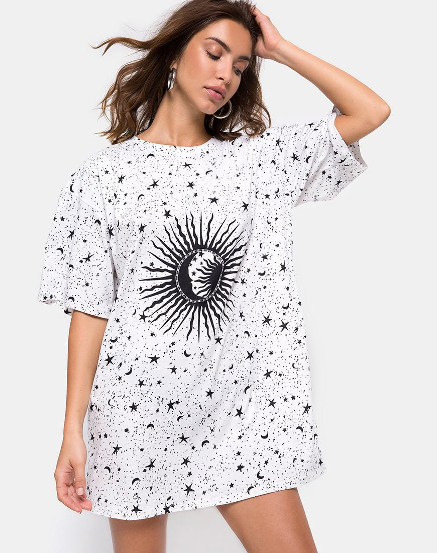 Imagen de Sunny Kiss Tee in White Cosmo