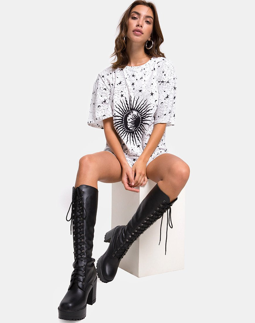 Camiseta Sunny Kiss en blanco cosmo