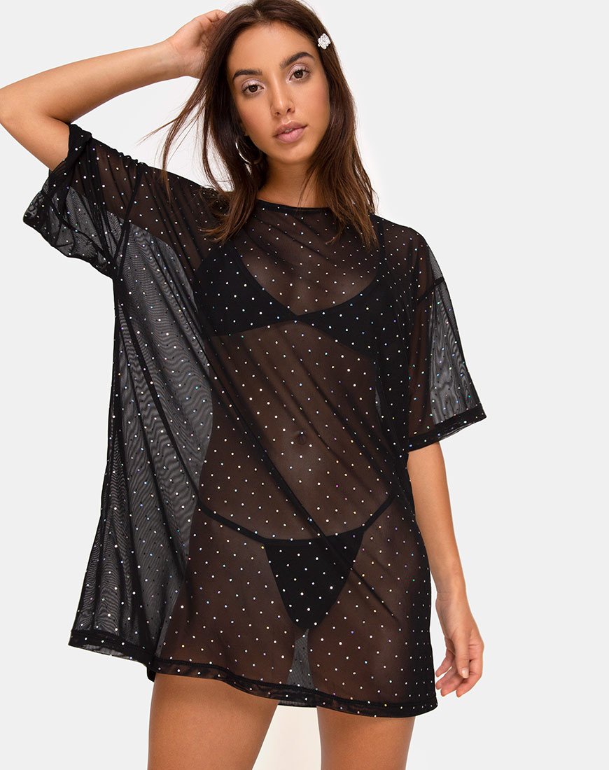 Camiseta Sunny Kiss de Red Cristal Negra