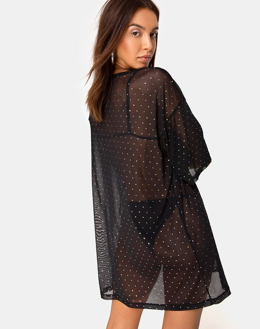Camiseta Sunny Kiss de Red Cristal Negra