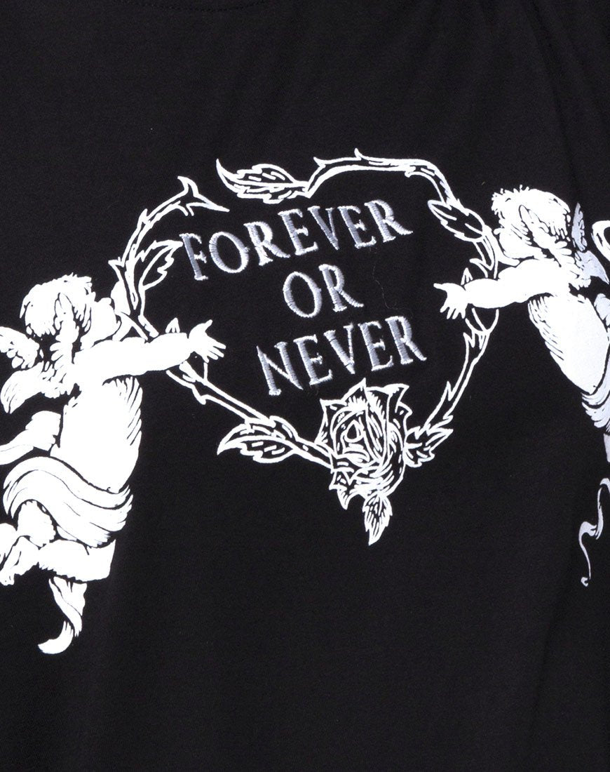 Imagen de Sunny Kiss Tee en negro Forever or Never