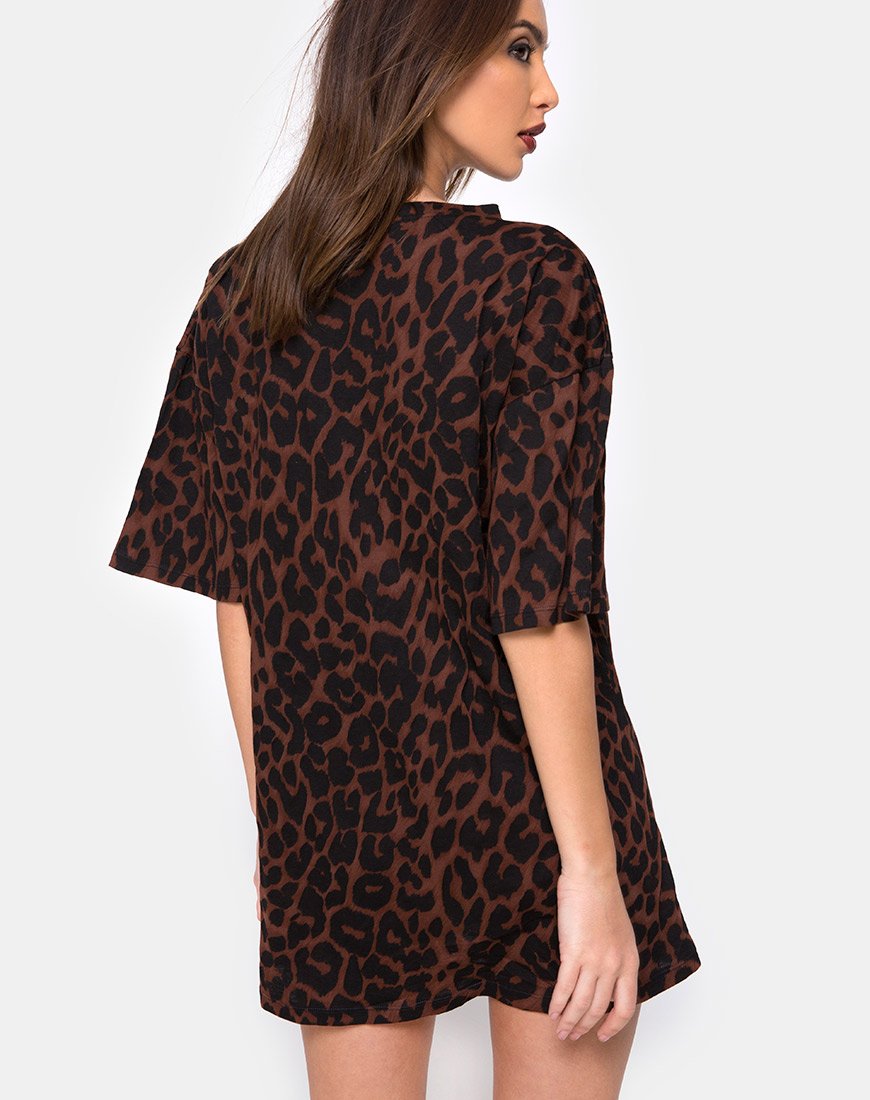Imagen de Sunny Kiss Oversize Tee en Oversize Jaguar Marrón