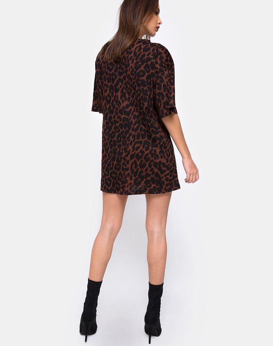 Imagen de Sunny Kiss Oversize Tee en Oversize Jaguar Marrón