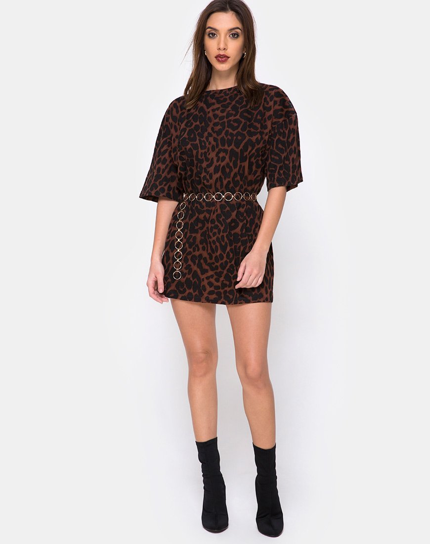 Imagen de Sunny Kiss Oversize Tee en Oversize Jaguar Marrón