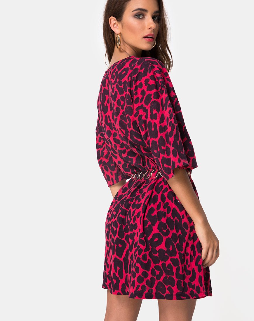 Camiseta Sunny Kiss Oversize Jaguar Roja
