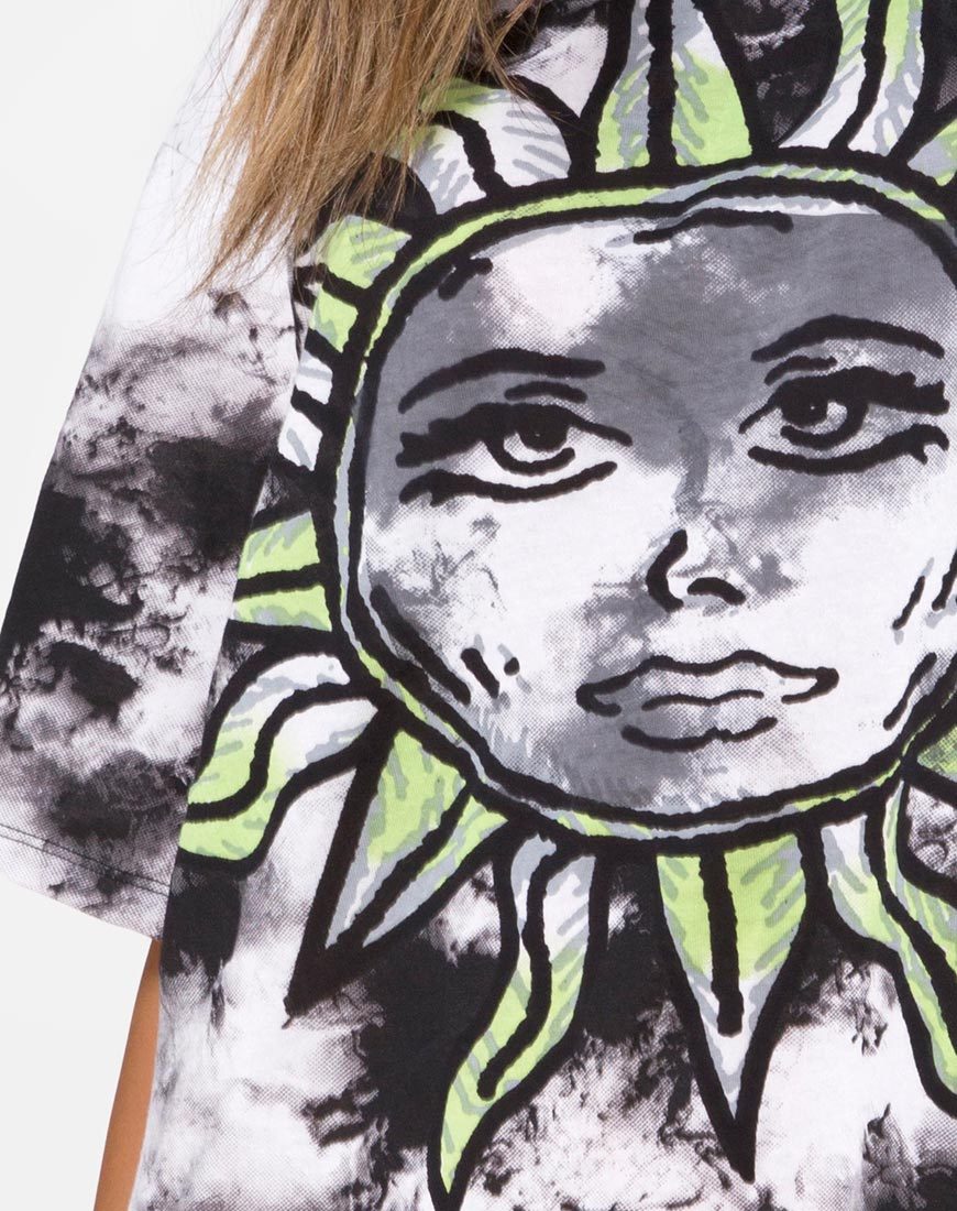 Imagen de Sunny Kiss Tee in Tie Dye Celestial Lime
