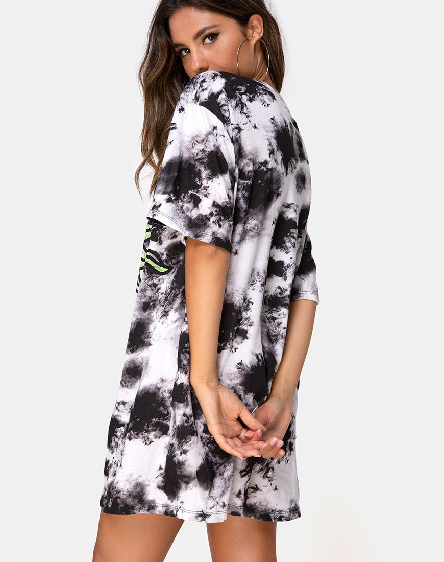 Imagen de Sunny Kiss Tee in Tie Dye Celestial Lime