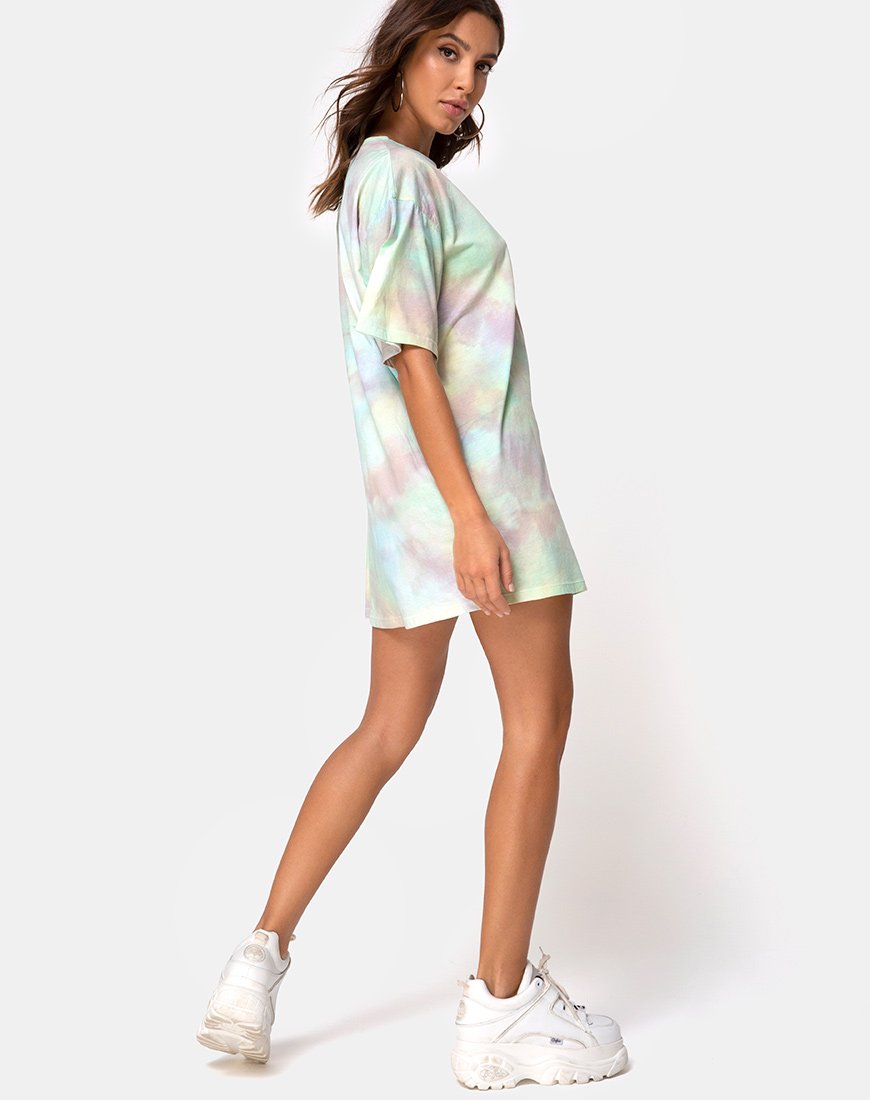 Imagen de Sunny Kiss Tee Dress in Pastel Tie Dye