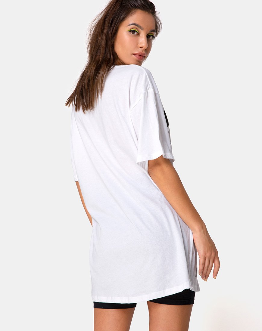 Imagen de Sunny Kiss Tee en blanco con negro Dream Scape