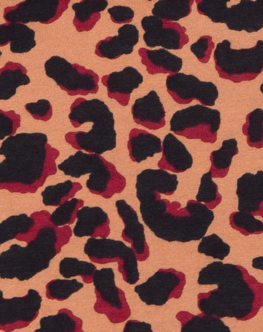 Imagen de Super Cropped Tee en leopardo selvático