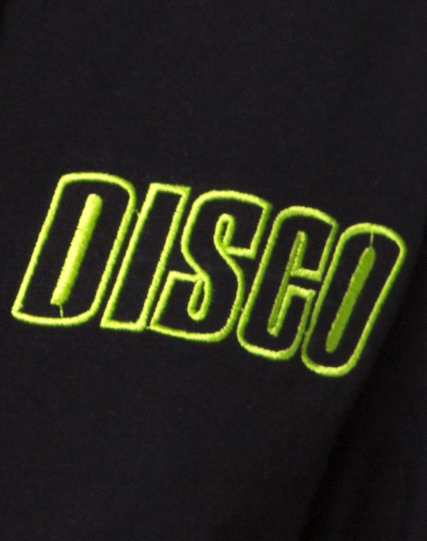 Imagen de Super Cropped Black Tee in Disco Embro