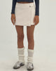 imageof MOTEL X JACQUIE Minifalda Rolo en PU Blanco roto