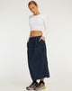 imagen de Swari Midi Skirt in Denim Dark Chambray