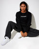 Imagen de sudadera Glora en negro Precious Hotfix