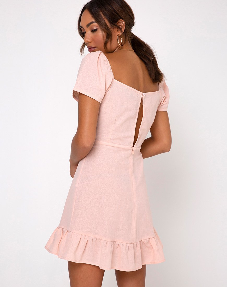 Imagen del vestido Syami en melocotón