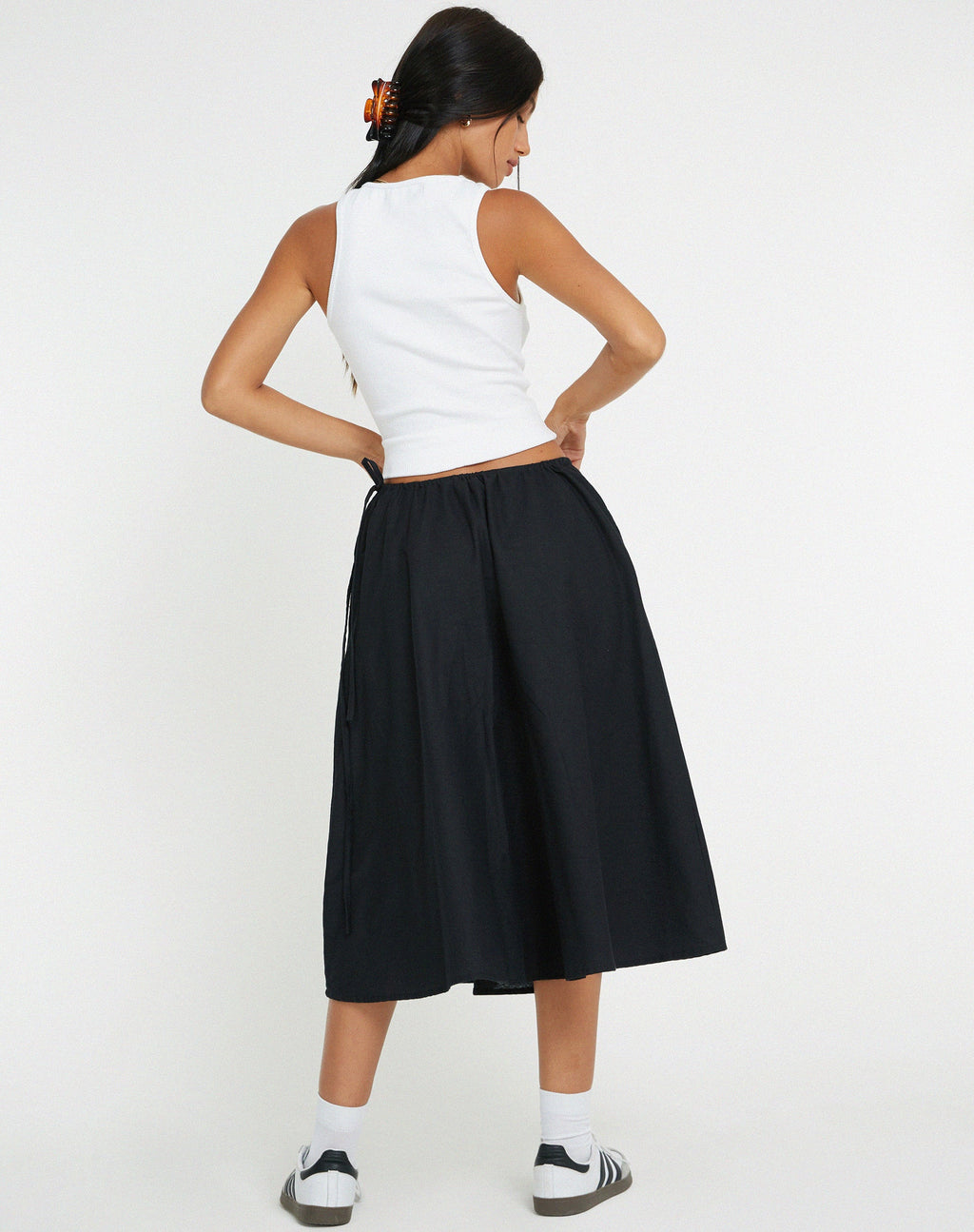 Takara Falda Midi Negra