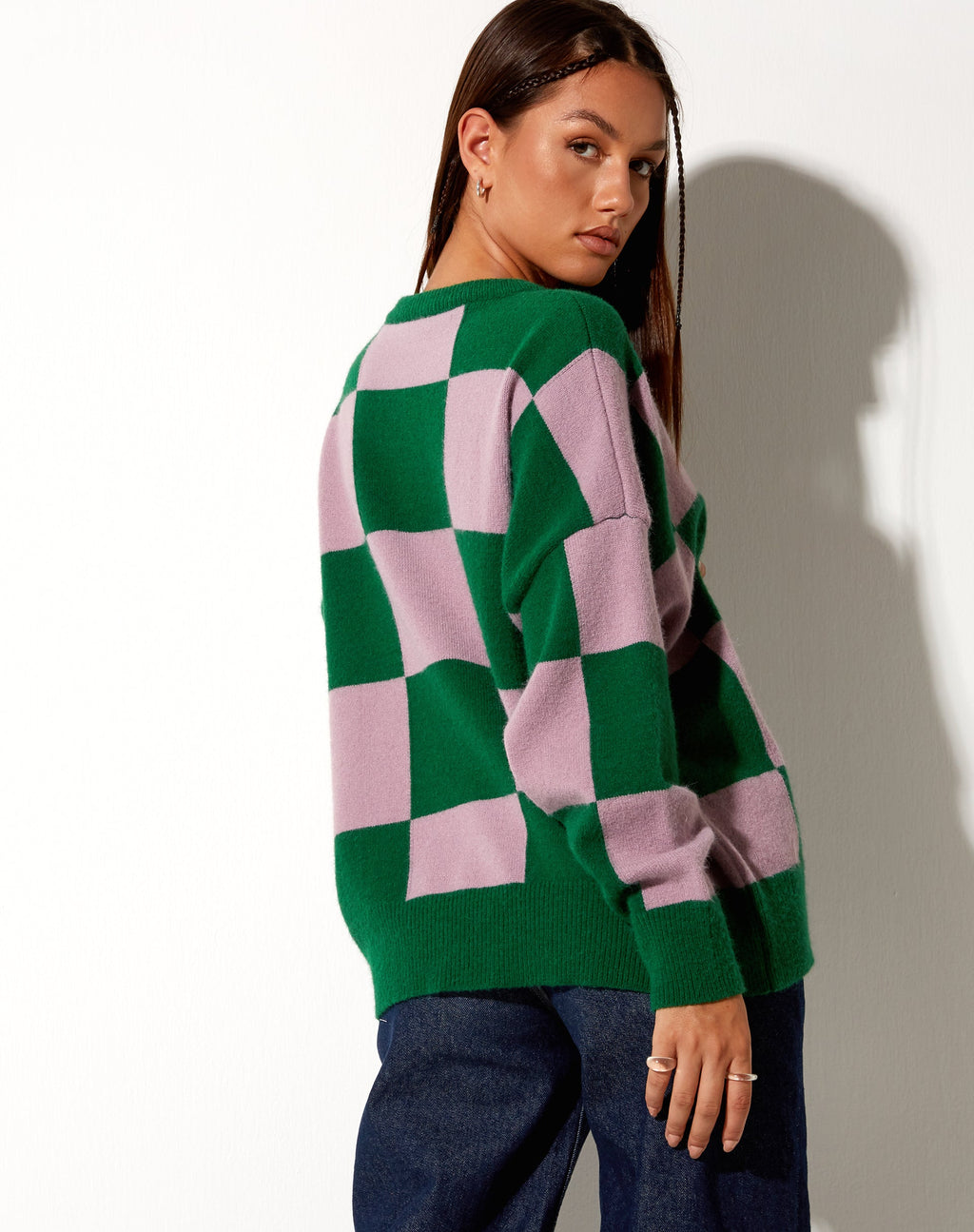 Sudadera Tamari en rosa y verde