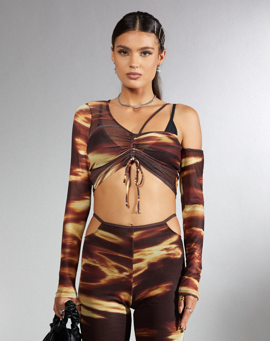Tapi Crop Top en Bleach Drip