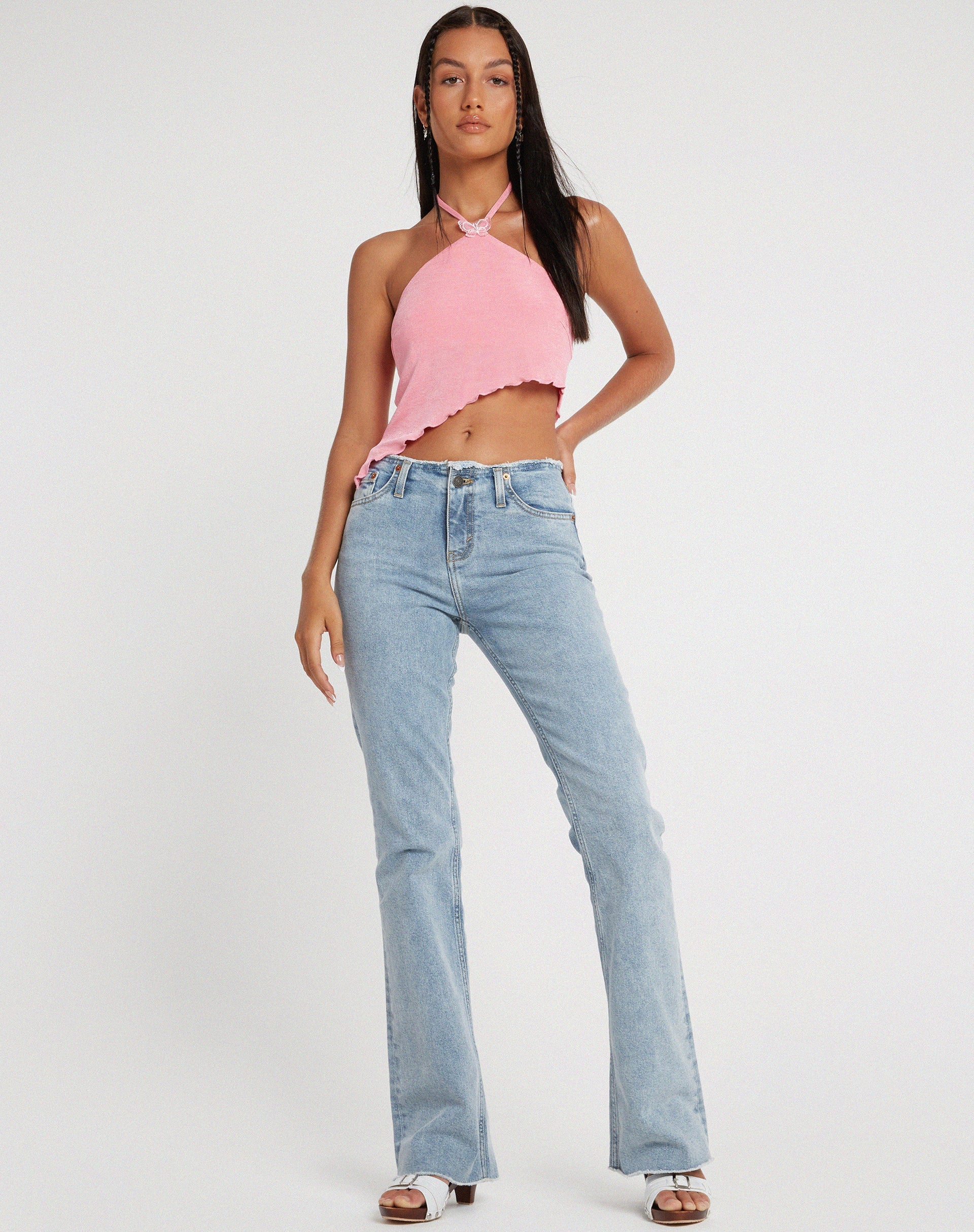 imagen de Tarkip Crop Top en Crepe Rosa