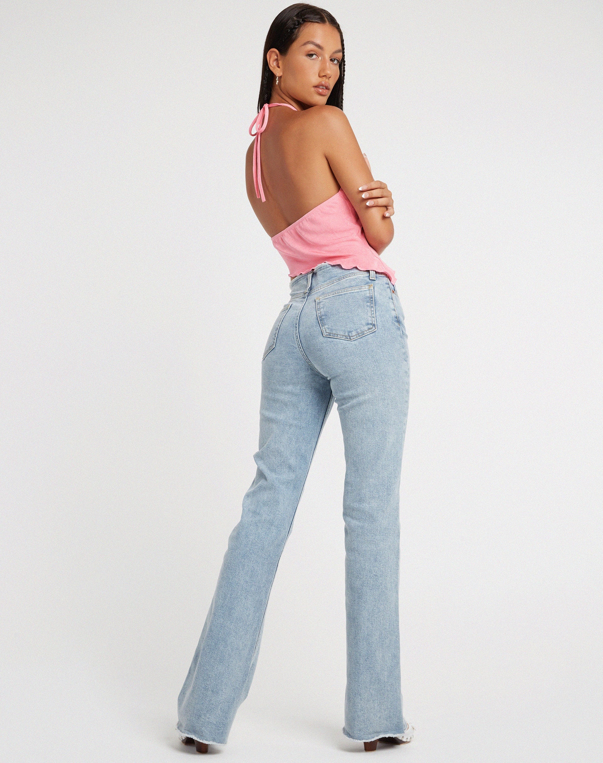 imagen de Tarkip Crop Top en Crepe Rosa