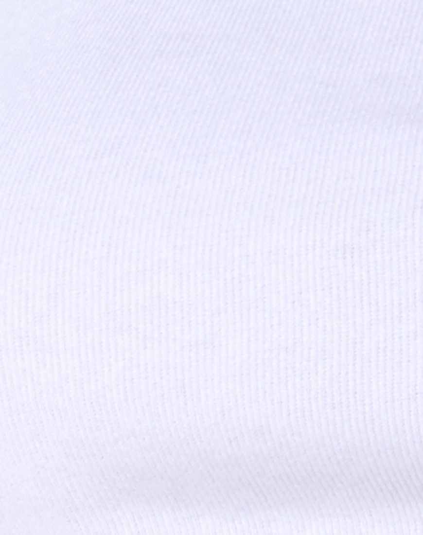 Imagen de Tasve Crop Top en rib blanco