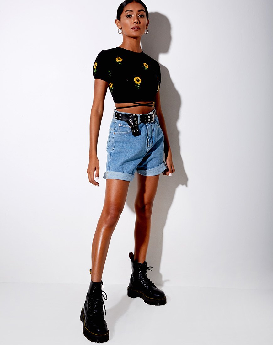 Imagen de Tasya Top en Ditsy Sunflower