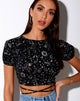 Imagen de Tasya Crop Top en Astro Negro